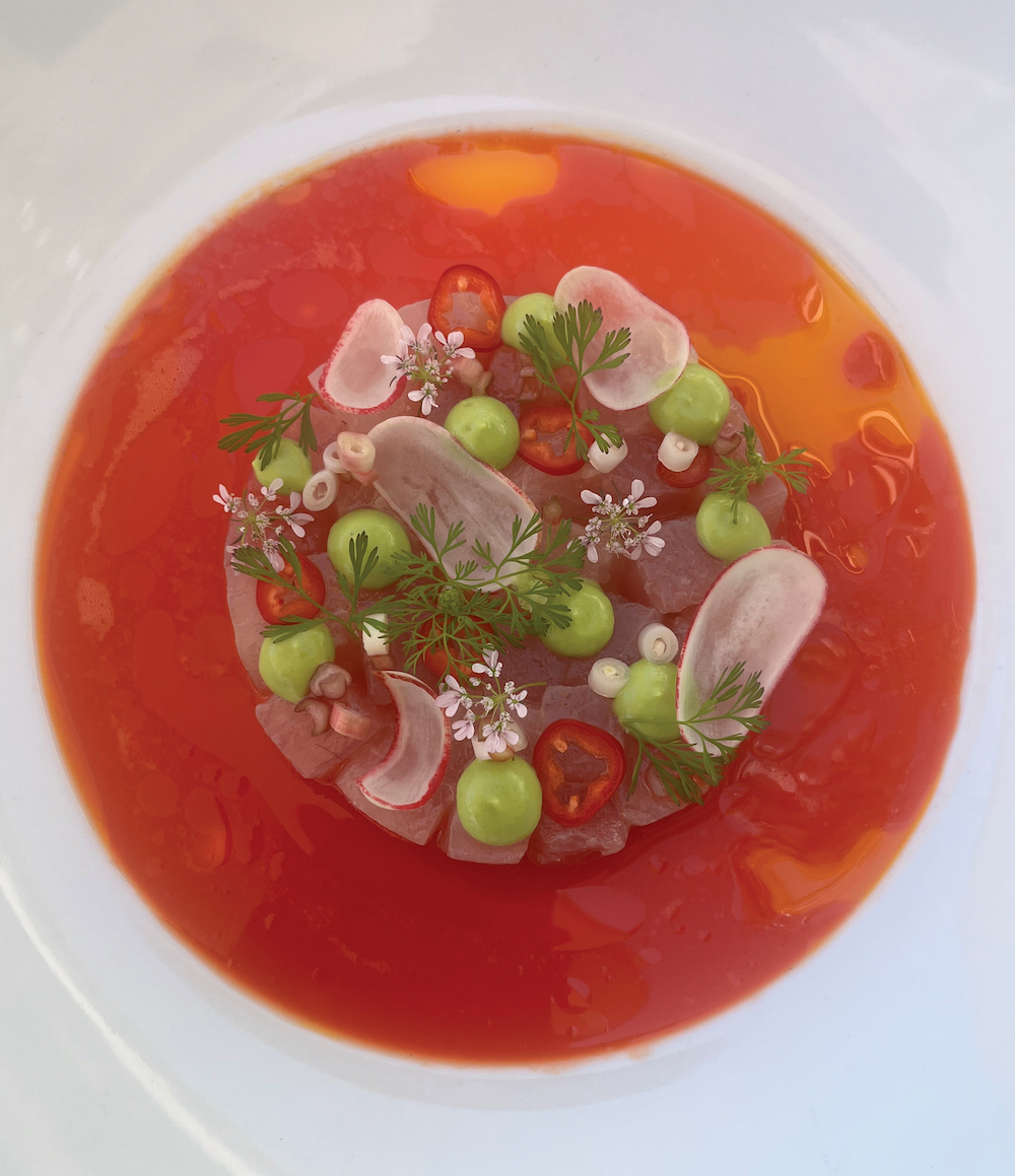 Aguachile from one of the Sacramento area's most recommended restaurants, Hawks
