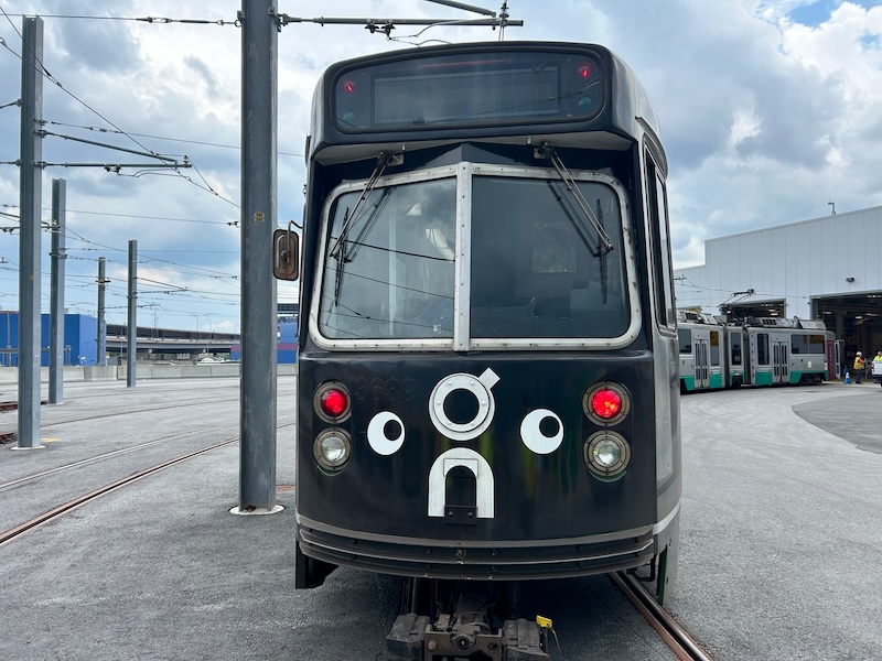 A Mass Transit Train with Googly Eyes