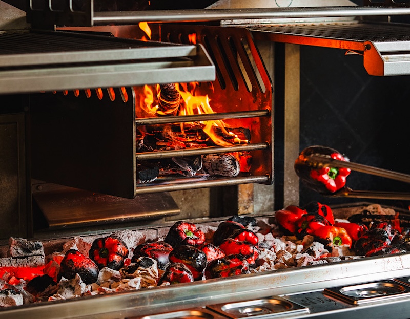 The live-fire Mirbasa oven at Aiona